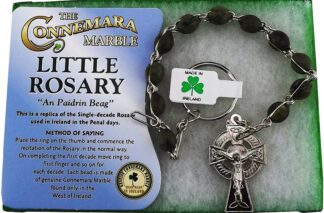 The Connemara Marble Little Rosary Keychain An Paidrin Beag Connemara Marble Oval Beads