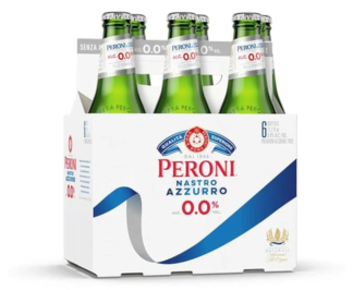 Peroni Nastro Azzurro 0.0 NA 11.2 fl oz Bottles - 6 Pack