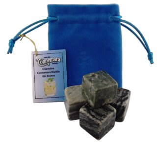 The Connemara Marble Gin Stones in Pouch Set of 4 Stones