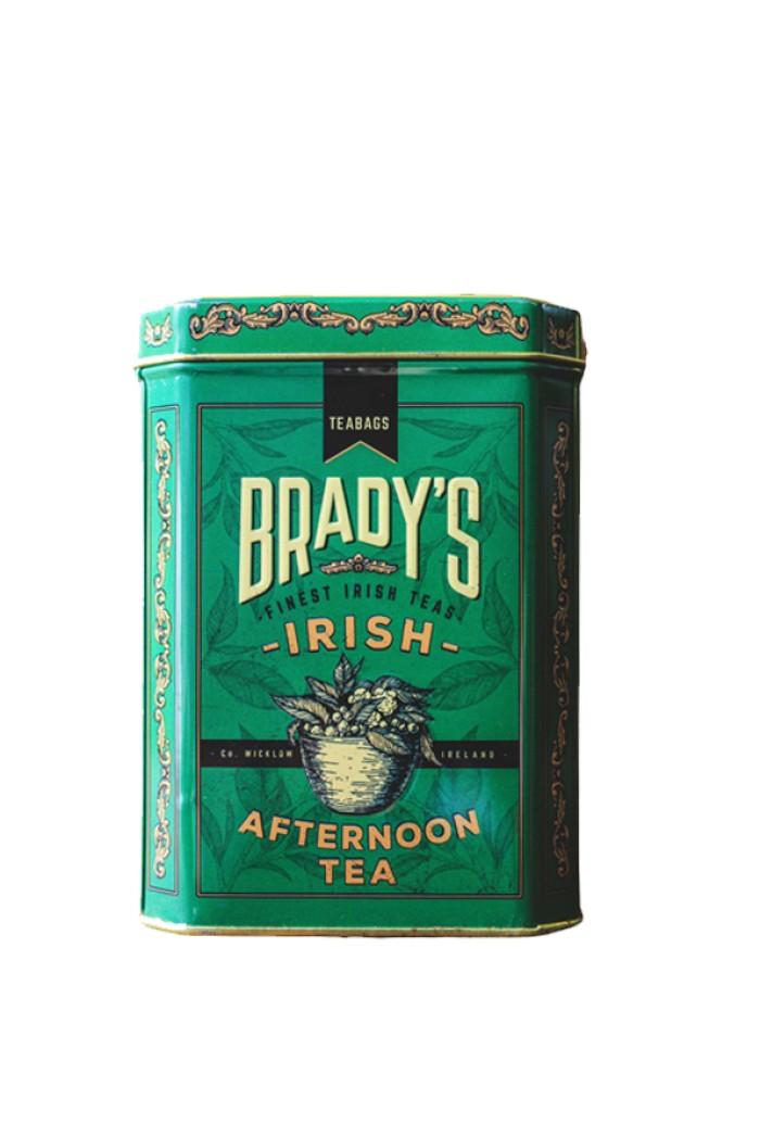 Brady's Finest Irish Teas Irish Afternoon Tea in a Tin -- 40 Tea bags