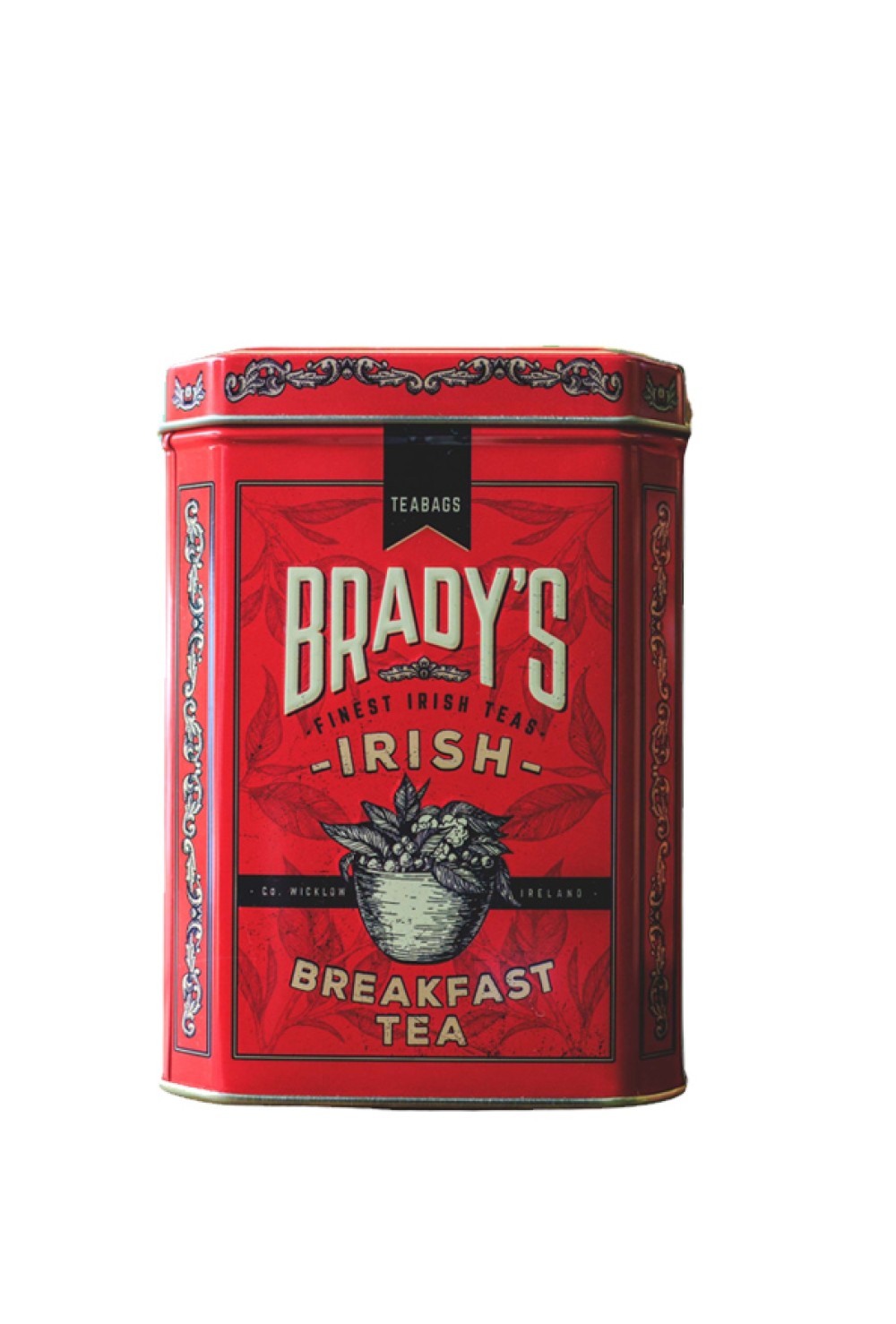 Brady's Finest Irish Teas Irish Breakfast Tea in a Tin -- 40 Tea bags