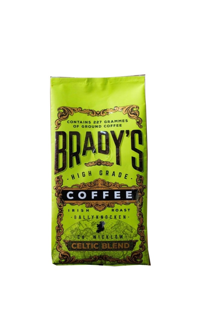 Brady's Coffee High Grade Coffee Celtic Blend Ground -- 227g