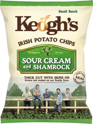 Keogh’s Shamrock And Sour Cream Crisps -- 40g