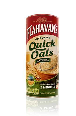 Flahavan’s Microwave Quick Oats Drum -- Natural 500g