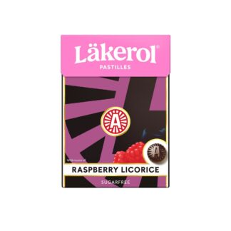Lakerol Raspberry Lime Licorice Sugar Free Candy Drops  -- 75g