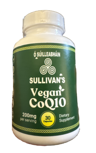 Ó SÚILLEABHÁIN SULLIVAN'S Vegan CoQ10 200mg -- 30 Vegetarian Capsules