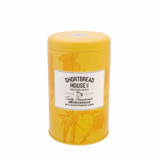 Shortbread House of Edinburgh Shortbread Biscuits with Mediterranean Lemon TIN -- 140g