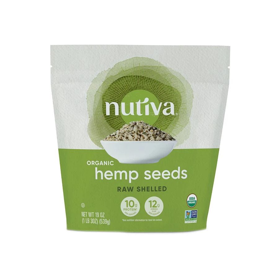 Nutiva Organic Raw Shelled Hemp Seeds – 19 oz.