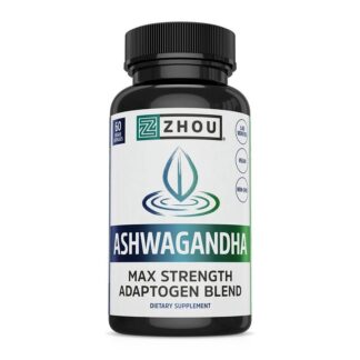 Zhou Ashwagandha Max Strength Adaptogen Blend – 60 VegCaps