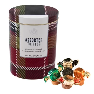 Gardiners of Scotland Assorted Toffees Tartan Tin -- 200g