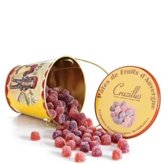Cruzilles Pates De Fruits d'Auvergne in Metal Pail -- 8.82oz
