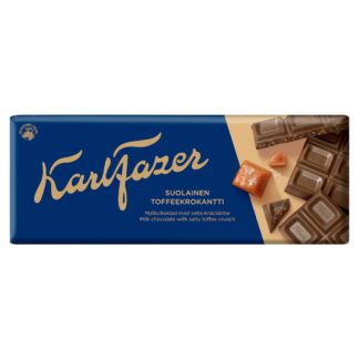 Fazer Salty Toffee Crunch Milk Chocolate Bar — 6.34 oz (180g)