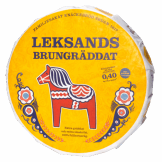 Leksands Brungräddat Familjebakat Knäckebröd Brown Baked Rounds -- 29.3oz (830g)