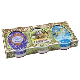Les Anis De Flavigny 3 Tin Gift Set Violet, Anise, Mint -- 3 X 1.8oz