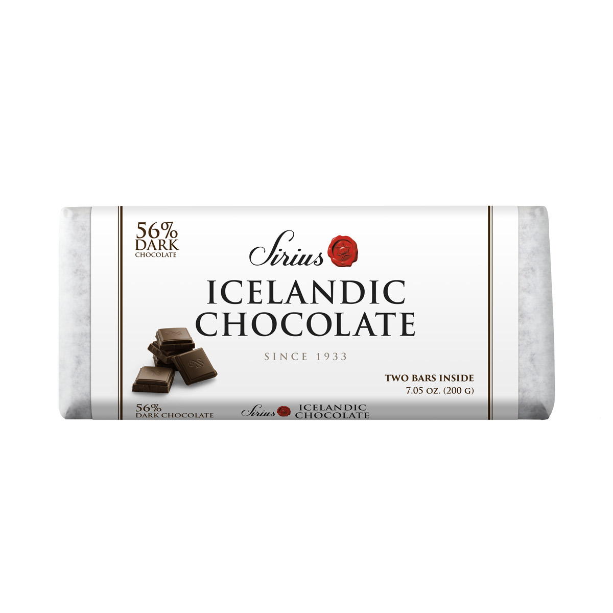Nói Síríus Icelandic Chocolate 56% Dark Chocolate Bar — 7.05oz (200g)