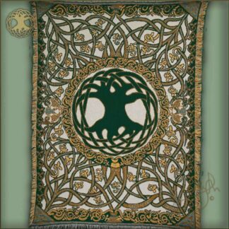 Keltic Designs NATURAL GOLD TREE OF LIFE THROW