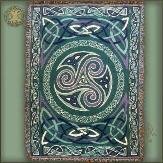 Keltic Designs SAGE TRISKELE THROW