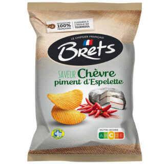 Brets Goat Cheese & Espelette Chilli Pepper French Potato Chips -- 125g