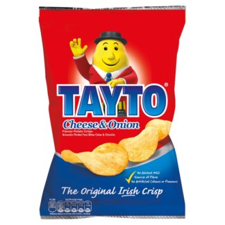 Tayto Cheese & Onion Crisps Irish Potato Chips Sharebag — 125g (4.4oz)