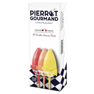 Pierrot Gourmand Mixed Fruit Lollipops -- 4.6 oz (10 Count)