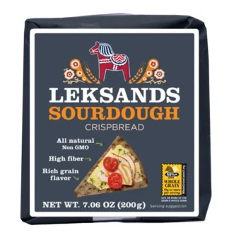 Leksands Sourdough Crispbread Triangles -- 7.06 oz. (200g)