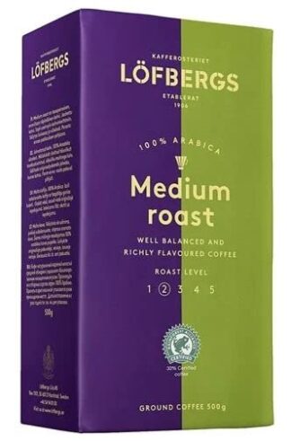 Lofbergs Medium Roast Ground Coffee -- 17.63oz (500g)