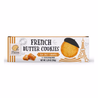 Pierre Biscuiterie Butter Cookies with Sea Salt Caramel -- 5.29 oz (150g)