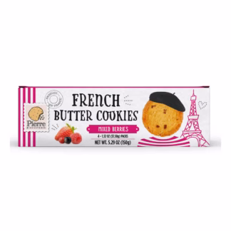 Pierre Biscuiterie Butter Cookies with Mixed Berries -- 5.29 oz (150g)